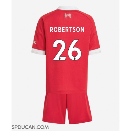 Dječji Nogometni Dres Liverpool Andrew Robertson #26 Domaci 2025-26 Kratak Rukav (+ Kratke hlače)
